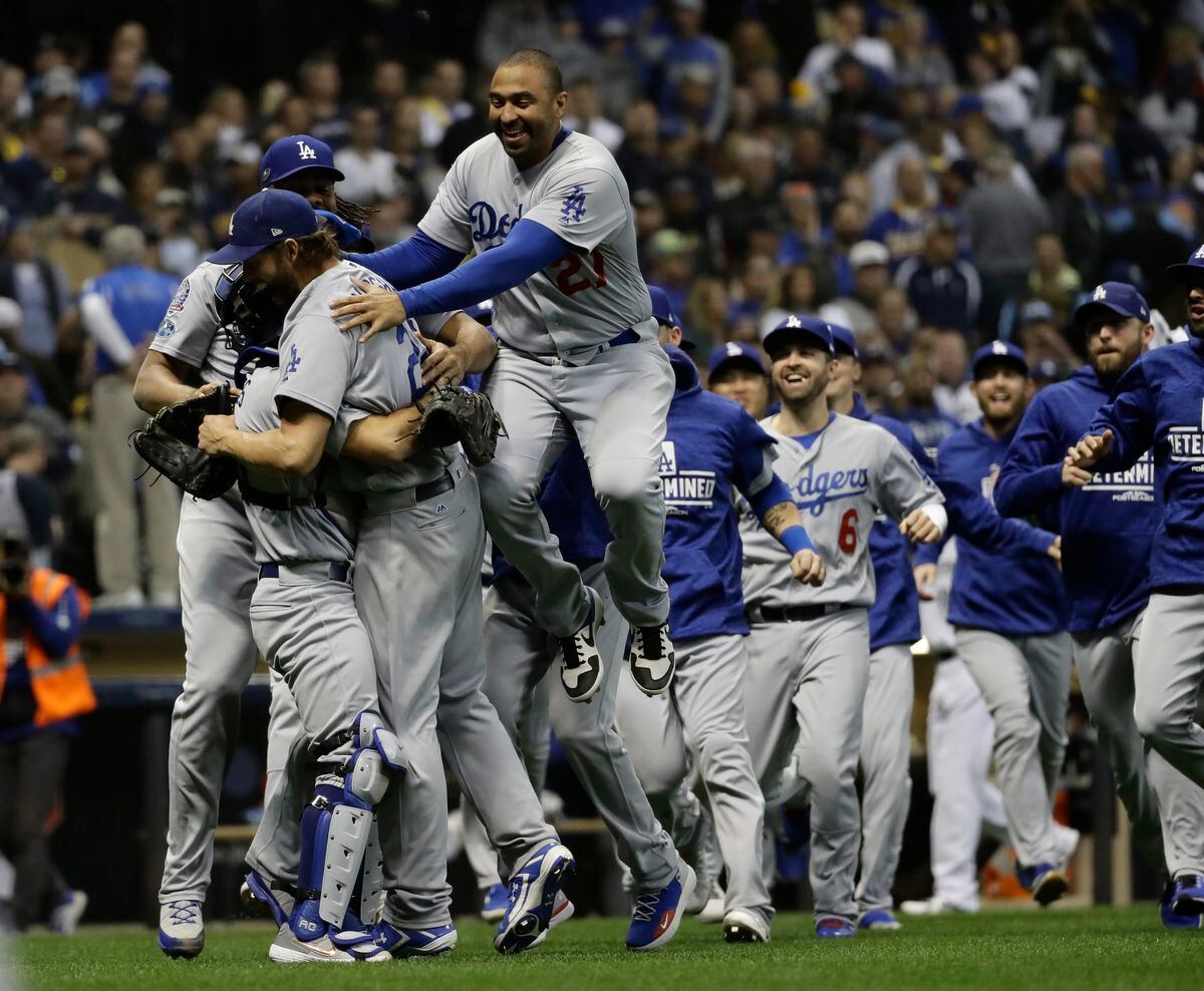 Dodgers beat Brewers in Game 7, face Red Sox in World ...