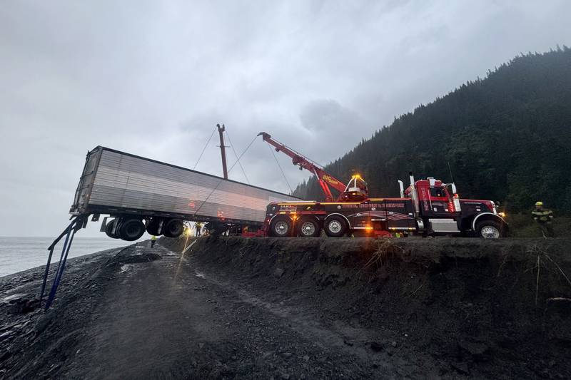 ‘Not a usual thing’: The complicated recovery of a semi from Turnagain Arm