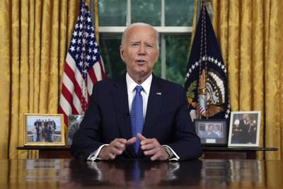 Biden delivers solemn call to defend democracy as he lays out his reasons for quitting presidential race