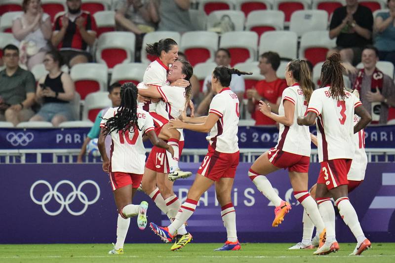 Canada women’s soccer reaches Olympics quarterfinals despite points deduction from drone-spying scandal