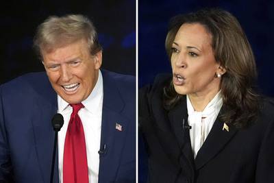 On a night of fierce exchanges, Harris sets the tone