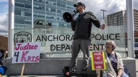 Demonstrators call for Anchorage Police to release body camera video of shooting