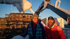 A photographer and not-so sure-footed reporter join a crabbing crew on  the Bering Sea
