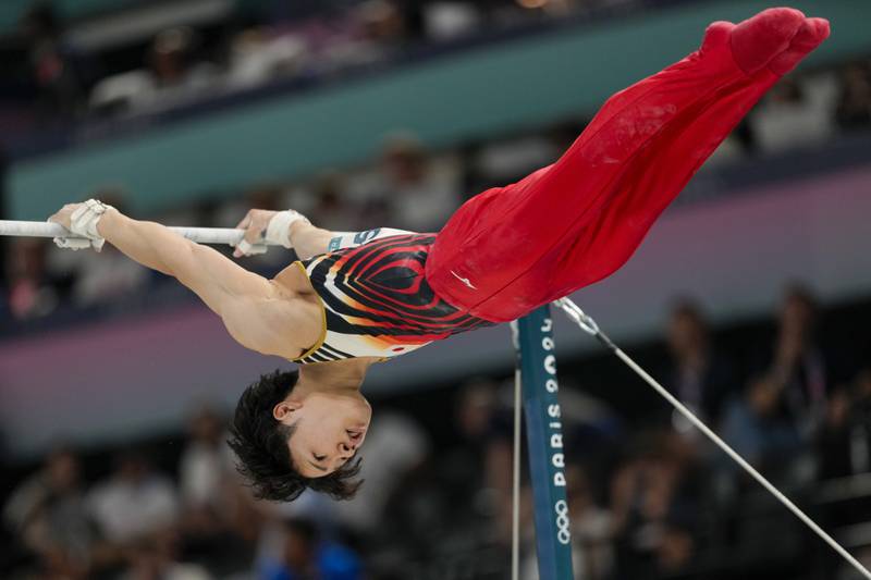Japan surges past China for Olympics men’s gymnastics team gold, Americans end drought with bronze