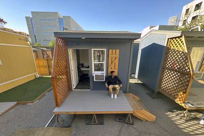 Micro communities for the homeless sprout in US cities eager for quick, cheap solutions