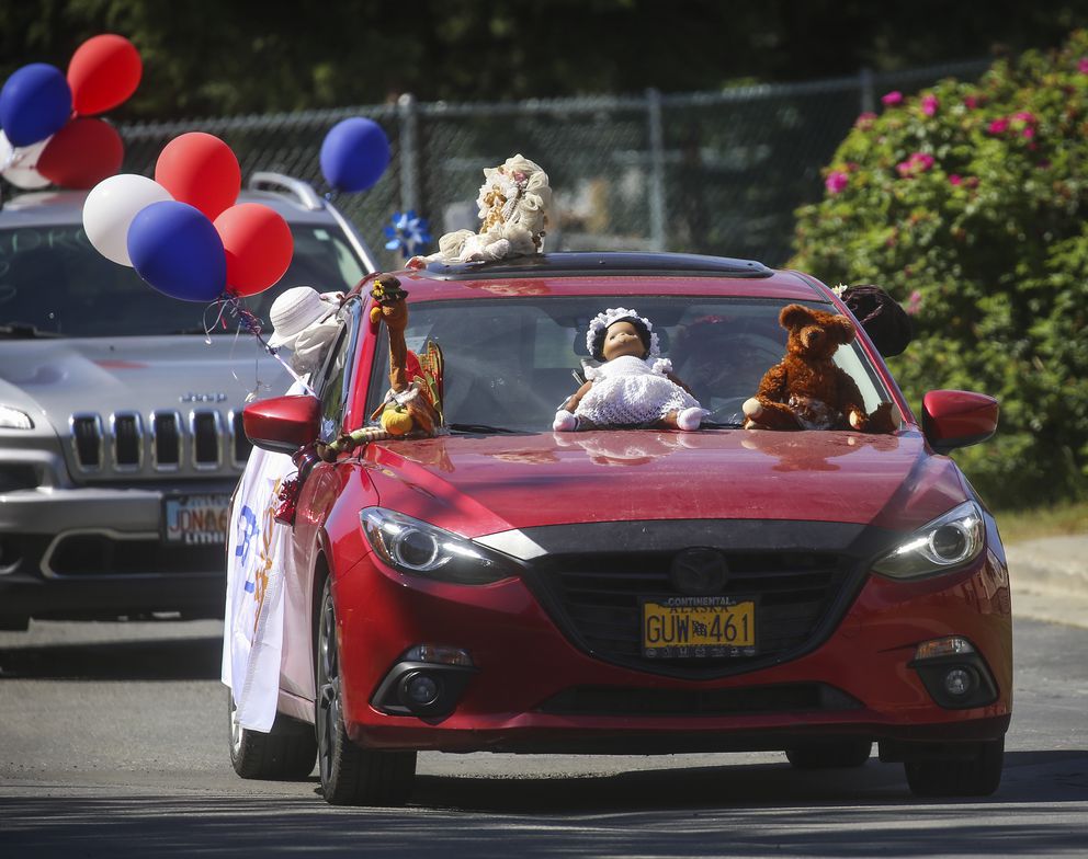 Car parade rolls through Anchorage senior housing community - Anchorage ...