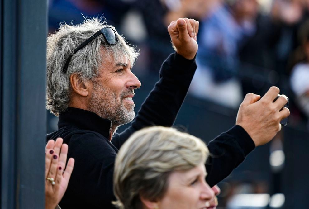 In this Sunday, August 23, 2020 file photo, PPF's main shareholder Petr Kellner watches as his daughter Anna Kellnerova and horse Catch Me If You Can Old compete during the equestrian CET Prague Cup, CSIO Grand Prix, in Prague, Czech Republic. Kellner was one of the five people, including the pilot who died in the accident on Saturday, March 27, 2021. One person onboard survived. (Roman Vondrous/CTK via AP, File)