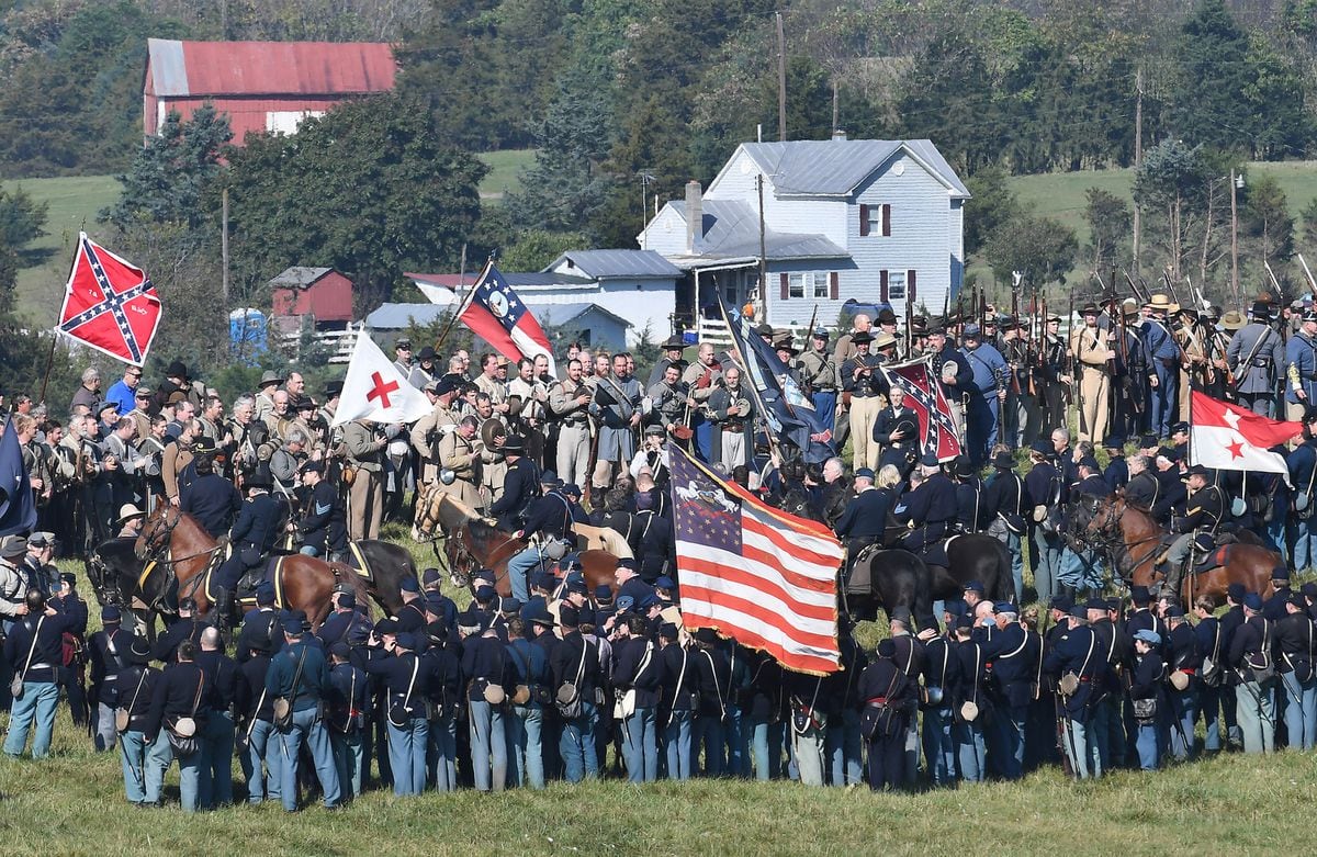 ‘We wanted to send a message’ Reenactors stage Civil War battle