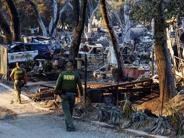 Multiple arrests are made in California neighborhoods evacuated due to wildfire