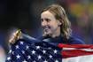 Ledecky wins 13th Olympic medal to become most decorated woman in swimming history