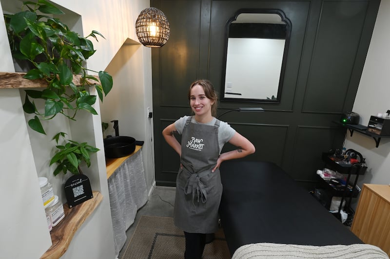Cassidy Glover opened North Face & Lash, an esthetics studio located within Raw Market. (Bill Roth / ADN)