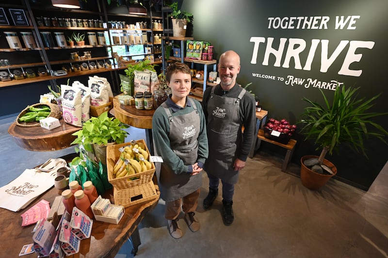 Michelle Young and husband James Glover recently opened Raw Market. (Bill Roth / ADN)
