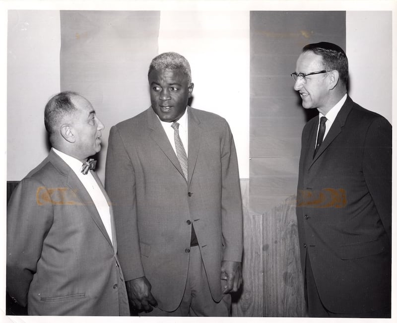 Jackie Robinson visits Anchorage for a church conference in November 1964. (Photo courtesy of the Armed Services YMCA of Alaska)