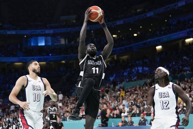Defeated, but not broken, South Sudan basketball has chance to continue its Paris Olympics odyssey
