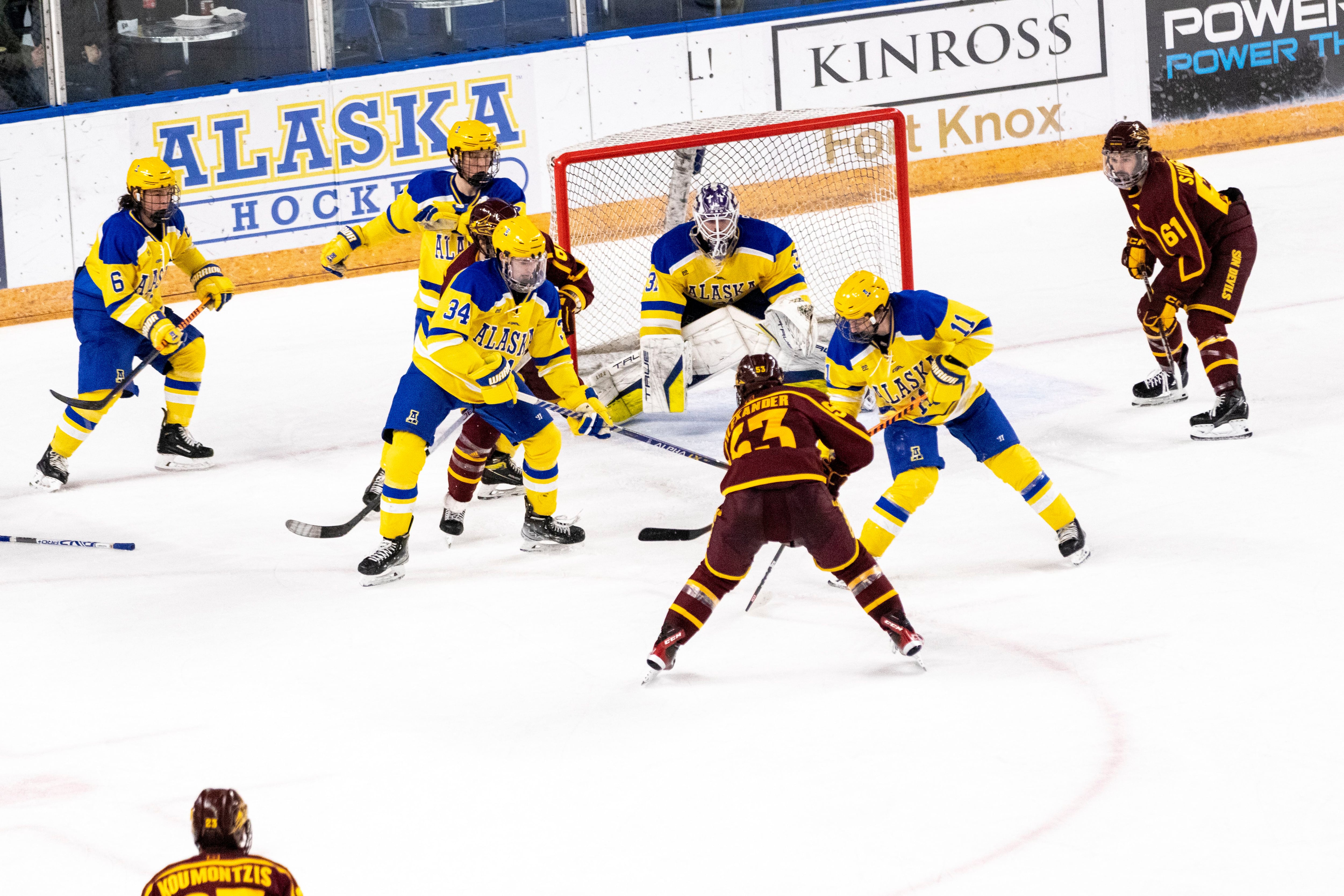 Hockey Opens 2021-22 Season at Home Versus Clarkson - University of Alaska  Fairbanks Athletics